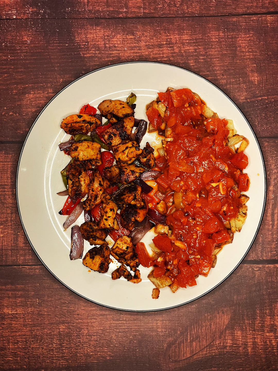 Spanish Chicken & Patatas Bravas